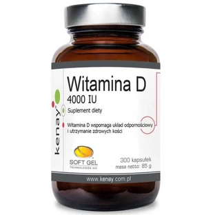 Vitamine D3 4000 IU 300 capsules Kenay