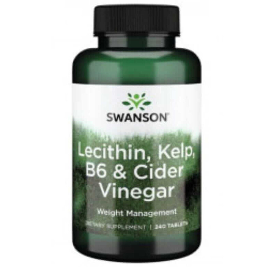 Lecithine, Kelp, B6, appelciderazijn 240 tabletten Swanson