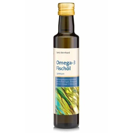 Omega 3 EPA en DHA visolie met citroensmaak 250ml Sanct Bernhard