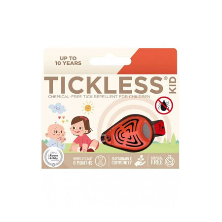 TICKLESS KIDS ORANJE Ultrasoon tekenwerend middel voor kinderen