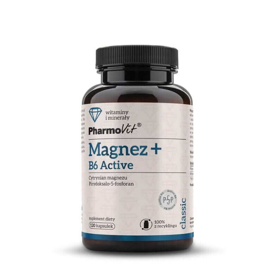 Magneziu + B6 Active 120 capsule Pharmovit Classic