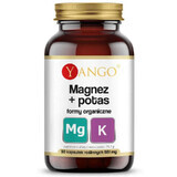 Magnesium + kalium biologische vormen 90 capsules Yango