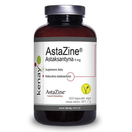 AstaZine Astaxanthine 4 mg - 300 gélules, Kenay