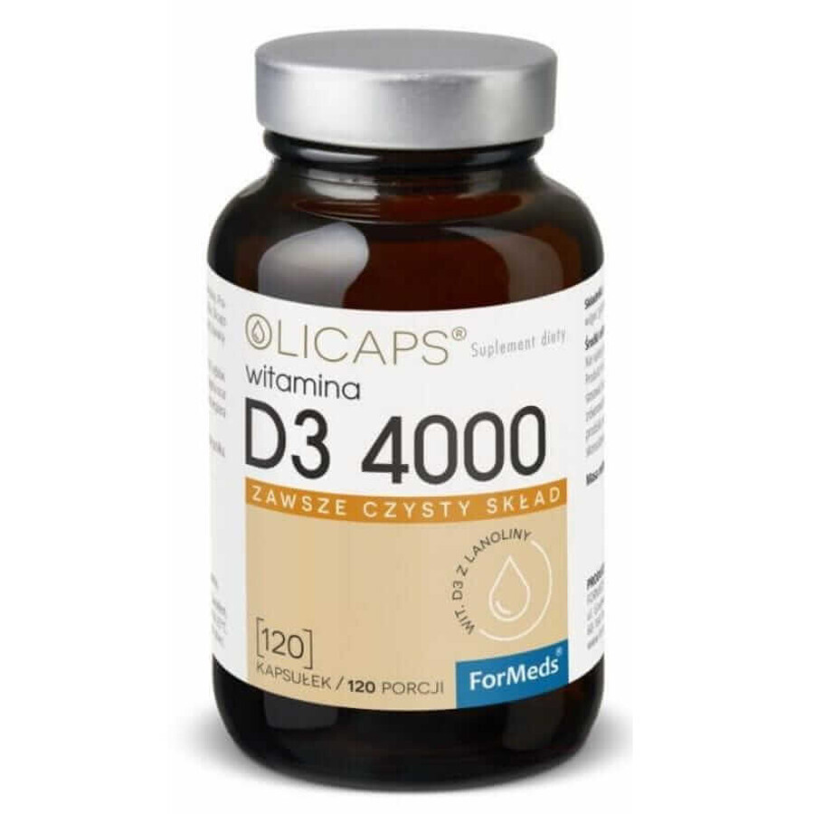 Olicaps D3 4000 (120 capsules) in MCT Formeds oil