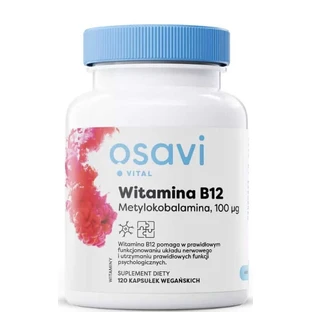 Osavi Vitamin B12 Methylcobalamin, 100mcg - 120 capsules