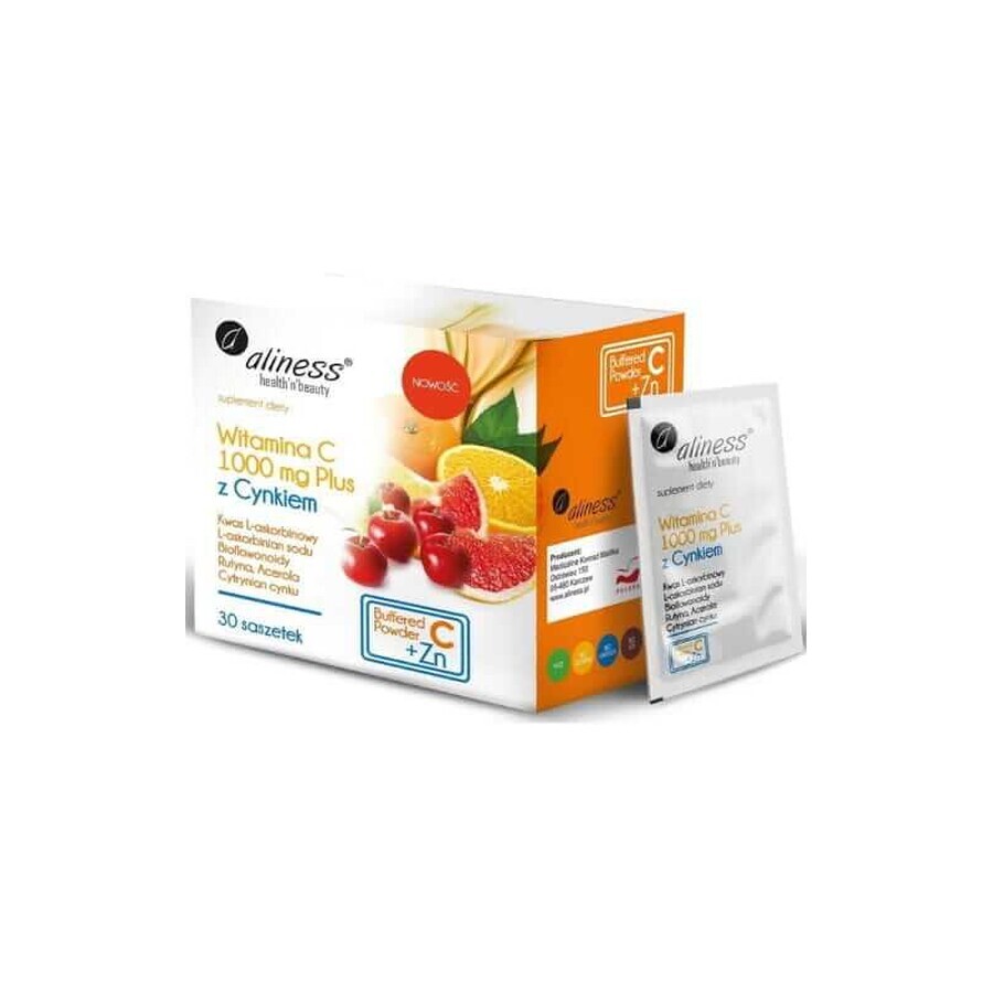 Vitamin C 1000 mg PLUS Zinc 30 sachets Aliness