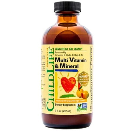 Multi Vitamin & Mineral Multivitamine și minerale pentru copii 237 ml Child Life