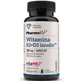 Vitamine K2Mk7 200 mcg + D3 4000 IE (60 capsules) Pharmovit Classic