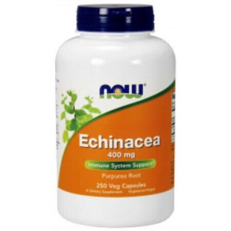 NOW Foods Echinacea (Echinacée) 400mg - 250 gélules