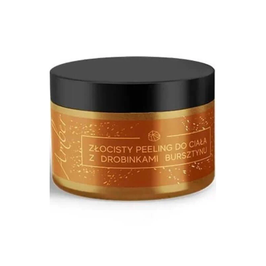 Golden body scrub with amber particles 300g Amber Line