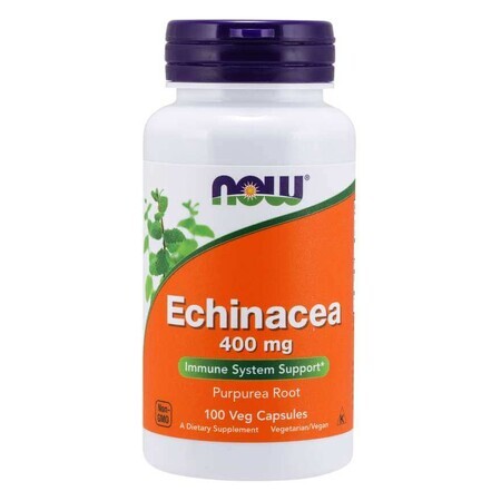 NOW Foods Echinacea (Echinacée) 400mg - 100 capsules