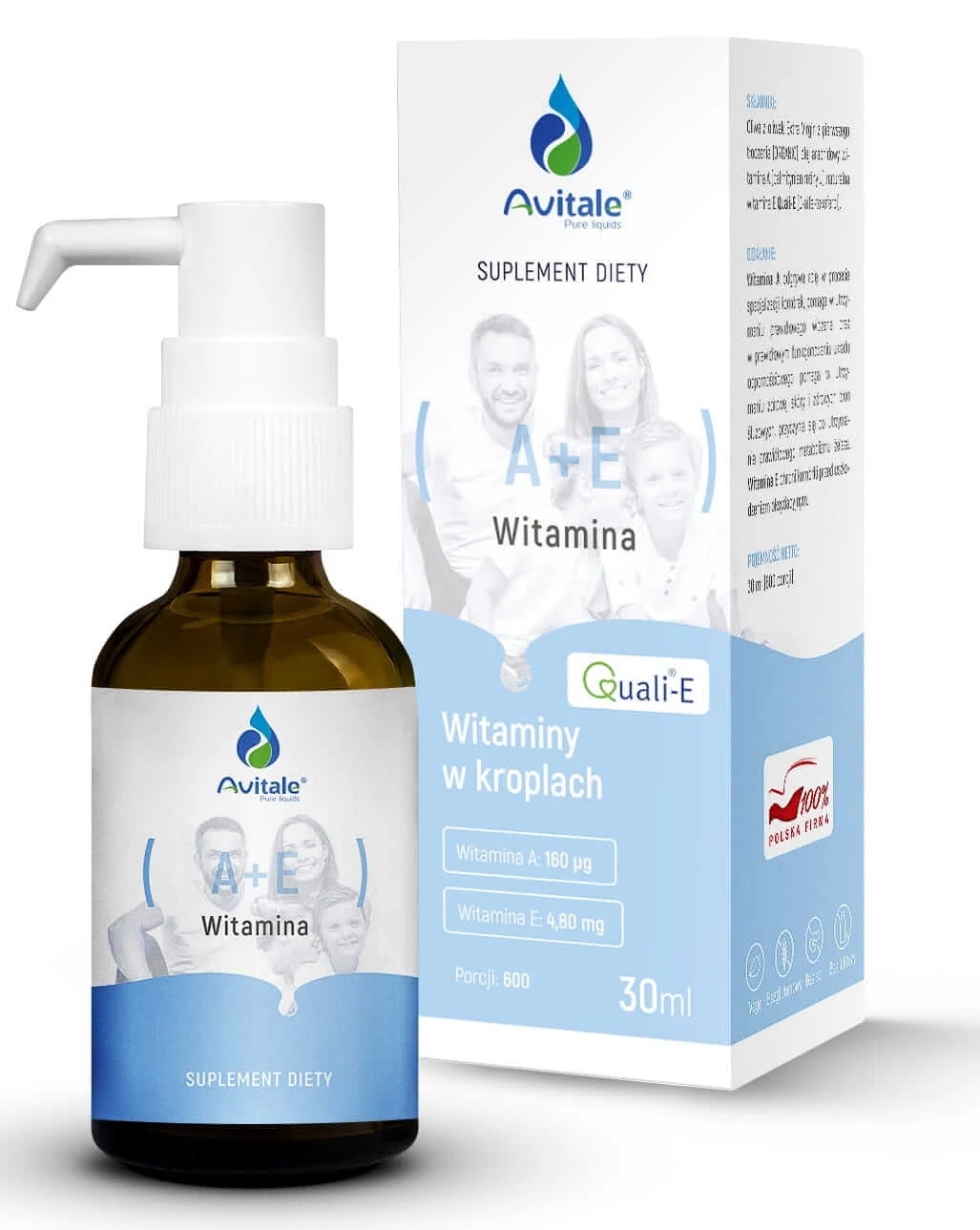Vitamine A+E druppels 30 ml Avitale