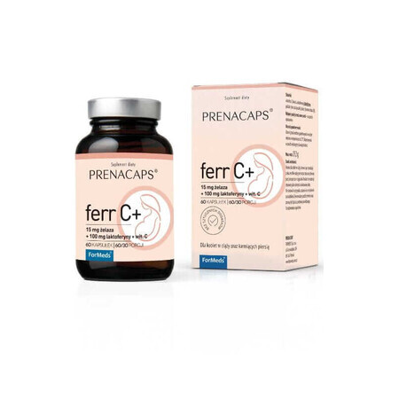 Prenacaps Ferr C + (lactoferrin + vitamin C) 60 capsules ForMeds