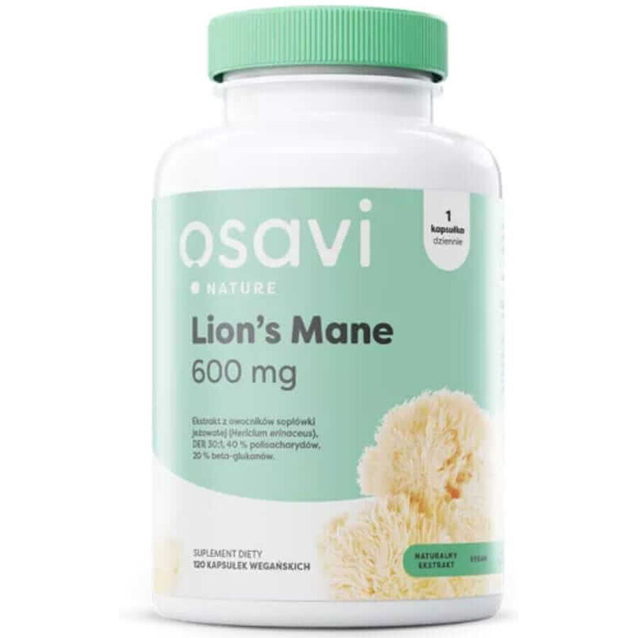 Osavi Lion's Mane (coneflower) 600 mg - 120 capsule vegane