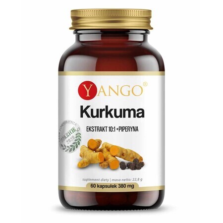 Extract de turmeric 10:1 + Piperină 60 capsule Yango