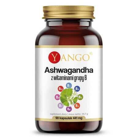 Ashwagandha cu vitamine B 90 capsule Yango