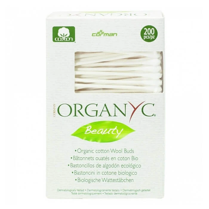 Biologische wattenstaafjes, 200 stuks, Organyc