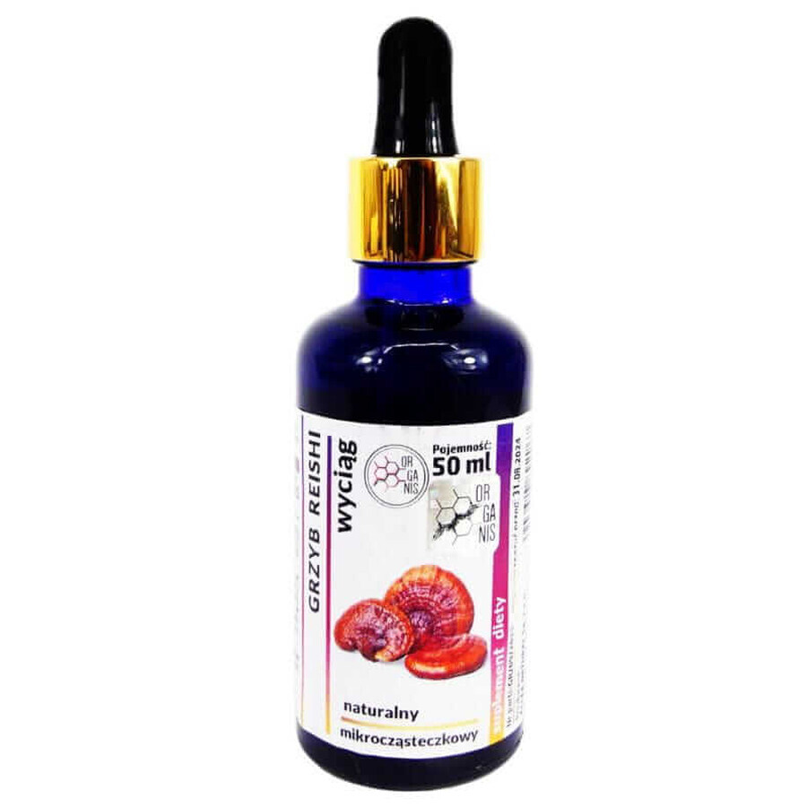 Reishi paddenstoel microdeeltje extract 50ml Organis