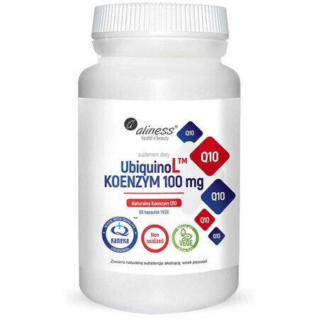 UbiquinoL KANEKA Coenzima naturale Q10 100mg 60 capsule vegeta Aliness