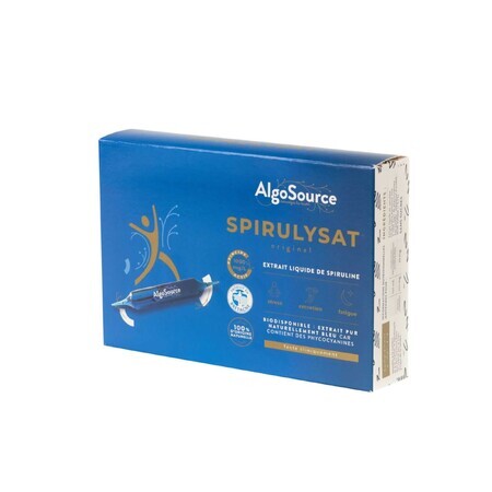 Spirulysat ALPHA BIOTECH Spiruline fraîche Phycocyanine 20 flacons