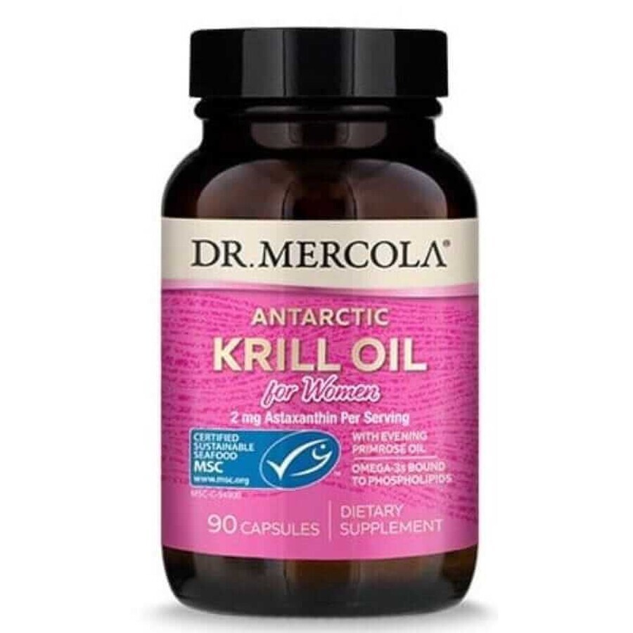 Dr Mercola Krillolie voor vrouwen 90 capsules