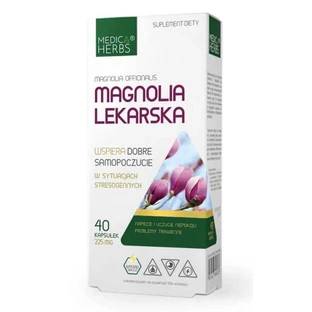 Medicinal Magnolia 225mg, 40 capsules Medica Herbs