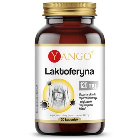 Lactoferrine 120mg met vitamine C - 30 capsules Yango