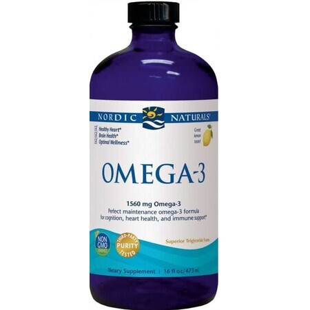 Nordic Naturals Omega-3 1560 mg EPA/DHA van diepzeevis citroen 473 ml