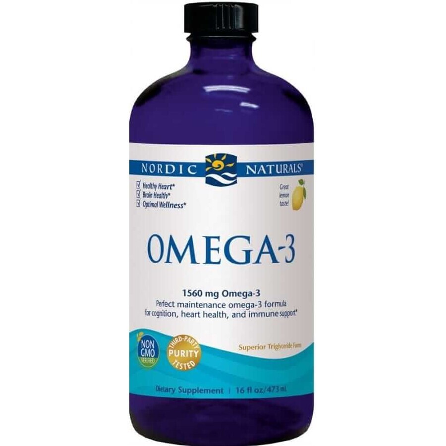 Nordic Naturals Omega-3 1560 mg EPA/DHA van diepzeevis citroen 473 ml