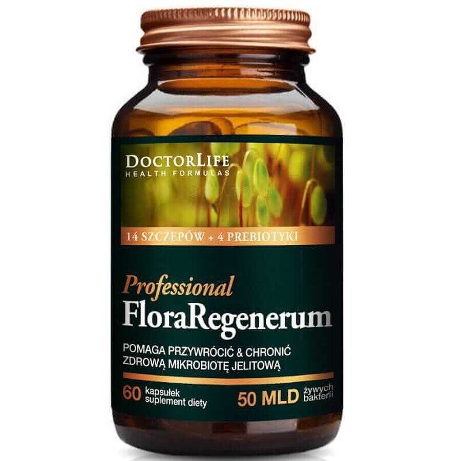 Doctor Life Flora Regenerum Professional 14 bacteriestammen 60 capsules