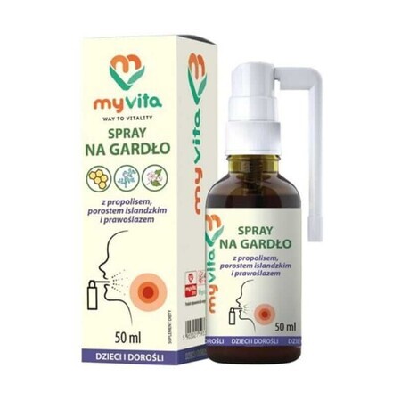 Propolis, Islandflechte und Meerrettich Rachenspray 50ml MyVita