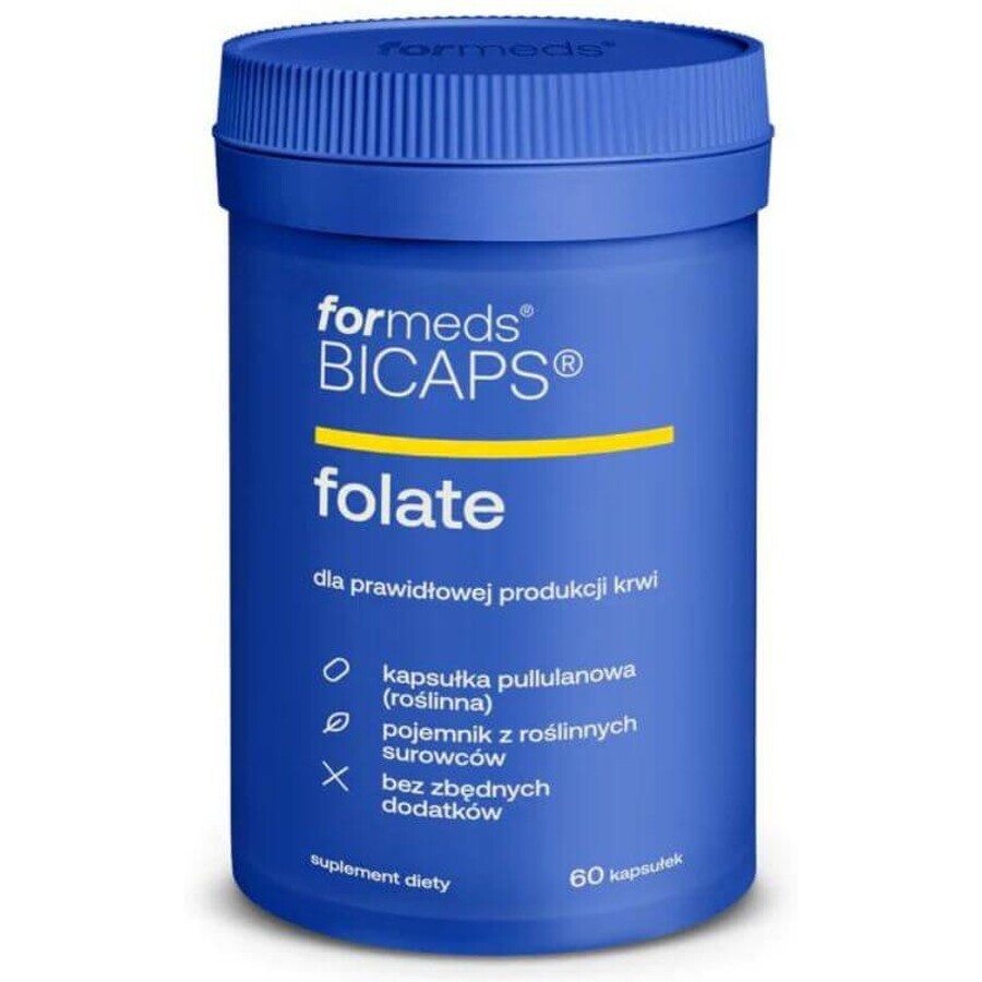 BICAPS FOLATE 500 µg Foliumzuur (60 caps) Vormen