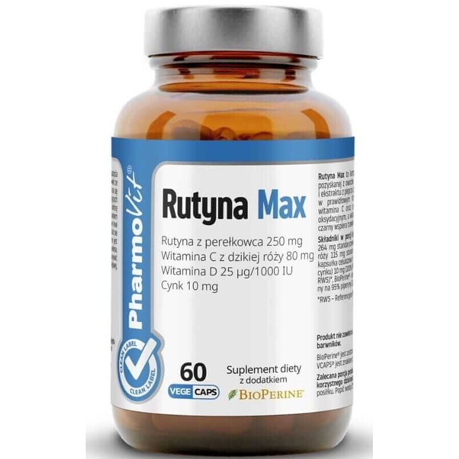 Rutin Max 60 capsule PharmoVit Clean Label