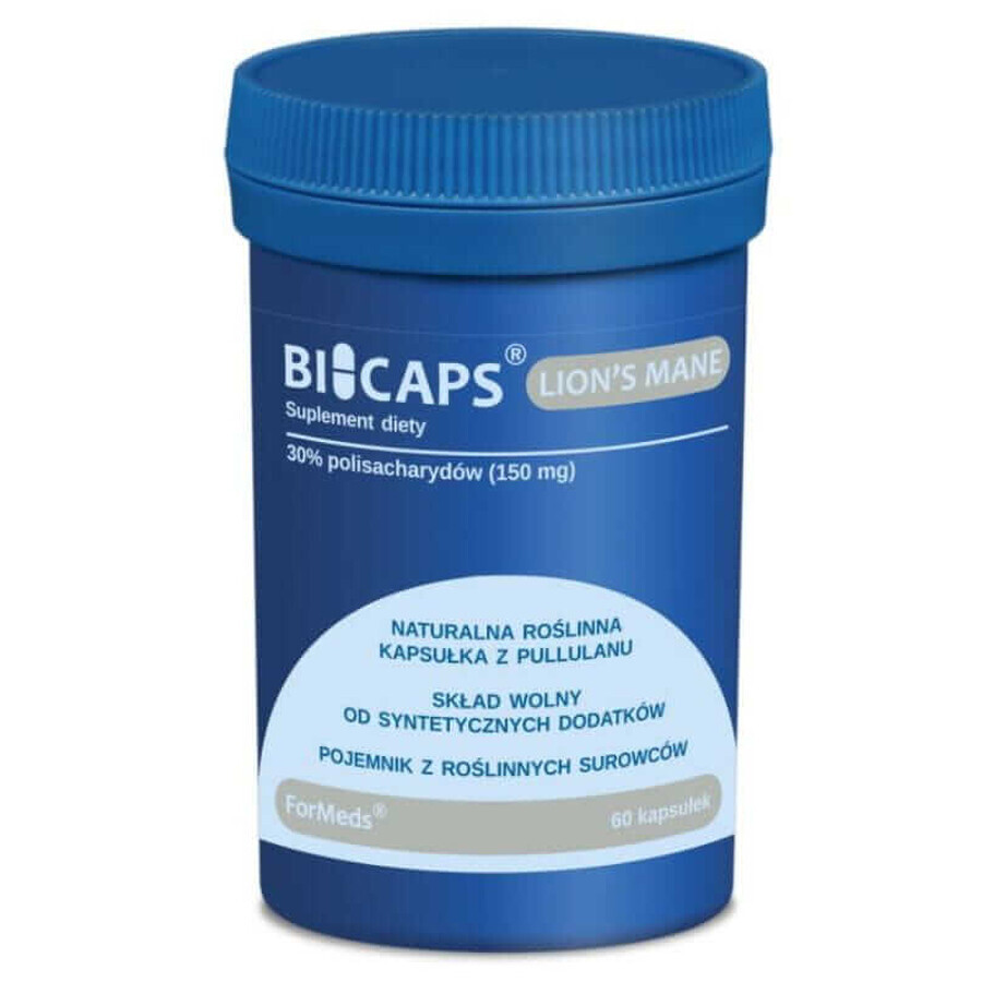 Bicaps Lion's Mane (bloemkool) 60 capsules Formulieren