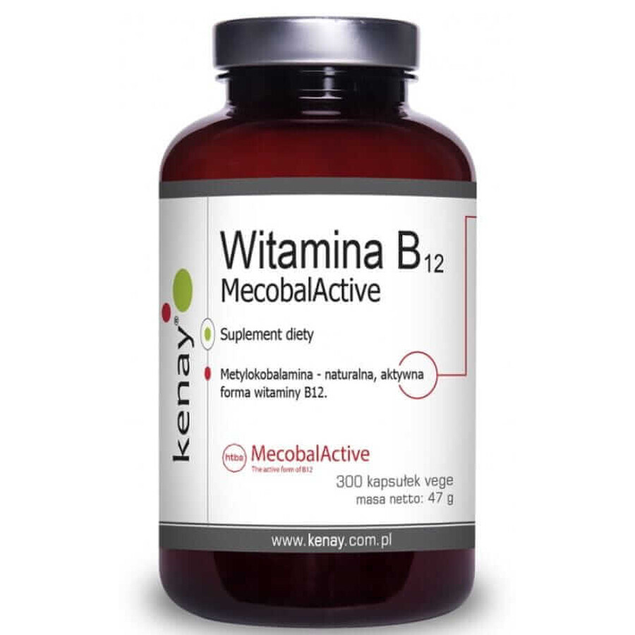 Vitamine B12 (méthylcobalamine) MecobalActive (300 gélules), Kenay