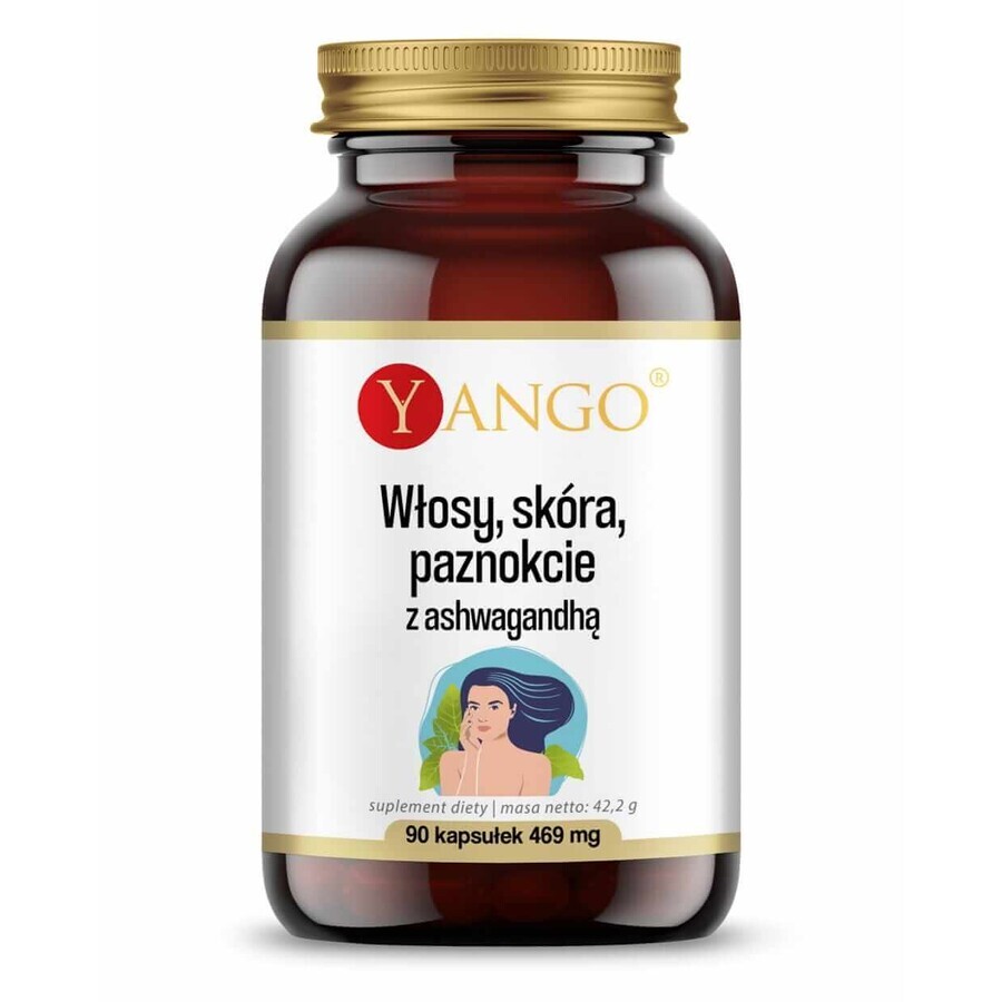 Haare Haut Nägel mit Ashwagandha 90 Kapseln YANGO