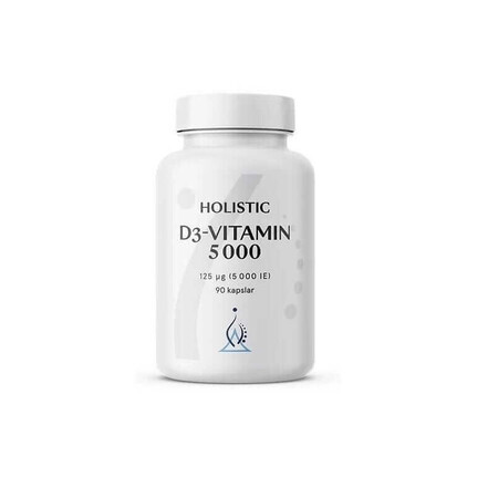 Holistic D3 5000 IE, 90 capsules