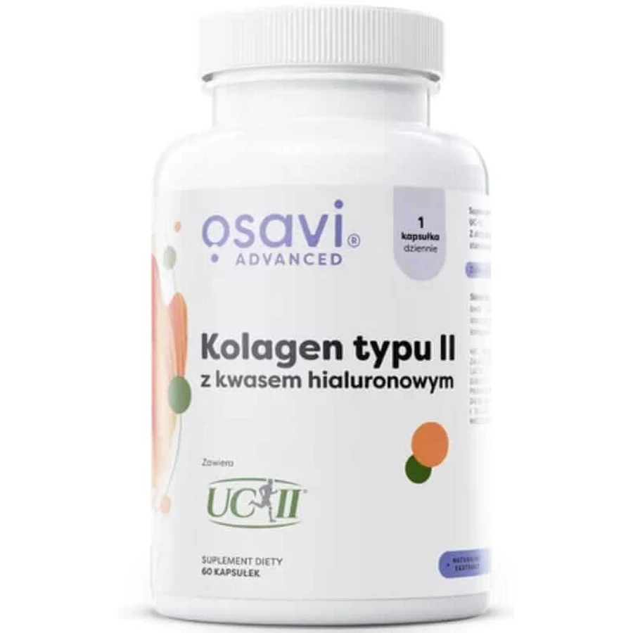 Osavi Collagen type II (UC-II) with hyaluronic acid + wild rose 60 capsules