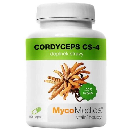 Cordyceps CS-4 (min. 30 % polysacharide) 500mg 90 capsules, MycoMedica