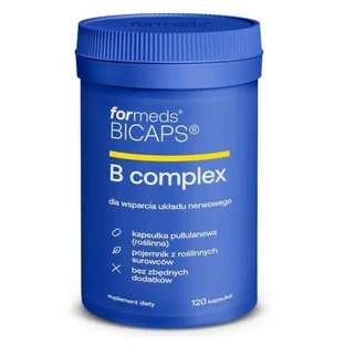 Bicaps B Complex - complexe de vitamines B, 120 gélules. Formats