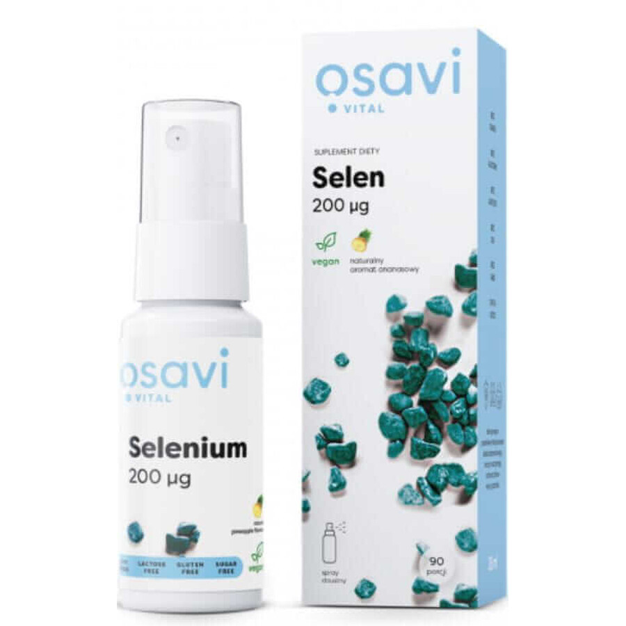 Osavi Selenium 200 µg - 26 ml oral spray, pineapple flavored