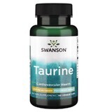 Taurina (Taurine) 500 mg, 60 cápsulas vegetales Swanson