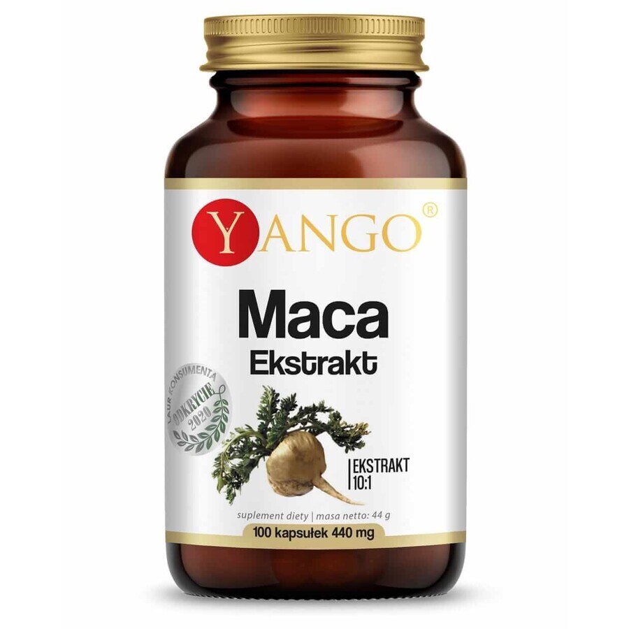 Maca-Wurzel - Auszug 10:1 - 100 Kapseln YANGO