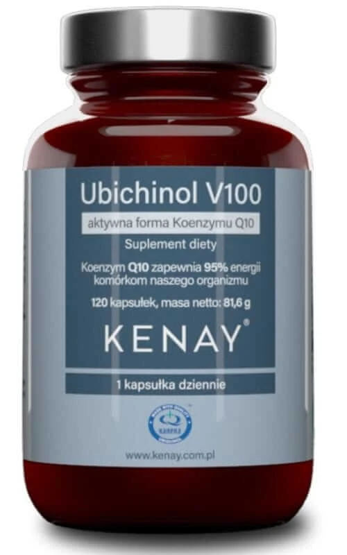 Ubiquinol V100 actieve vorm van co-enzym Q10 (120 capsules) Kenay