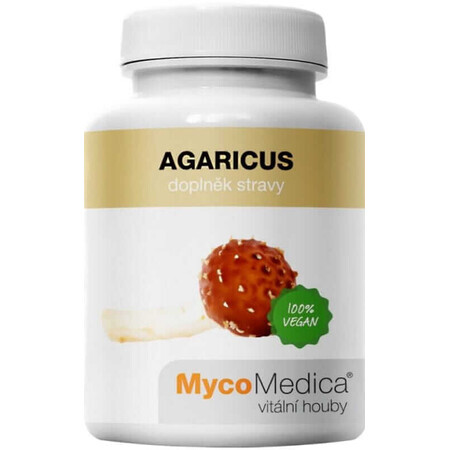 Agaricus 30% polysacharide 90 capsules MycoMedica