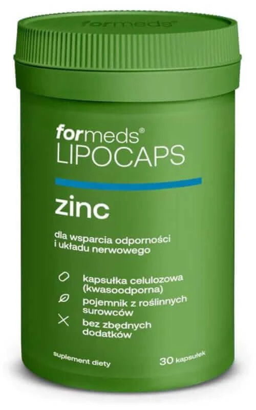 Lipocaps Zink Zinkliposomaal 15 mg (30 capsules) Formaten