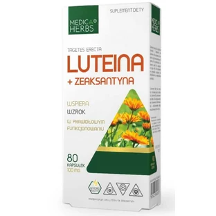 Lutein 20 mg + Zeaxanthin 5 mg, 80 Kapseln Medica Herbs
