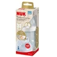 Glass feeding bottle with silicone teat size M Nature Sense, White, 240 ml, Nuk