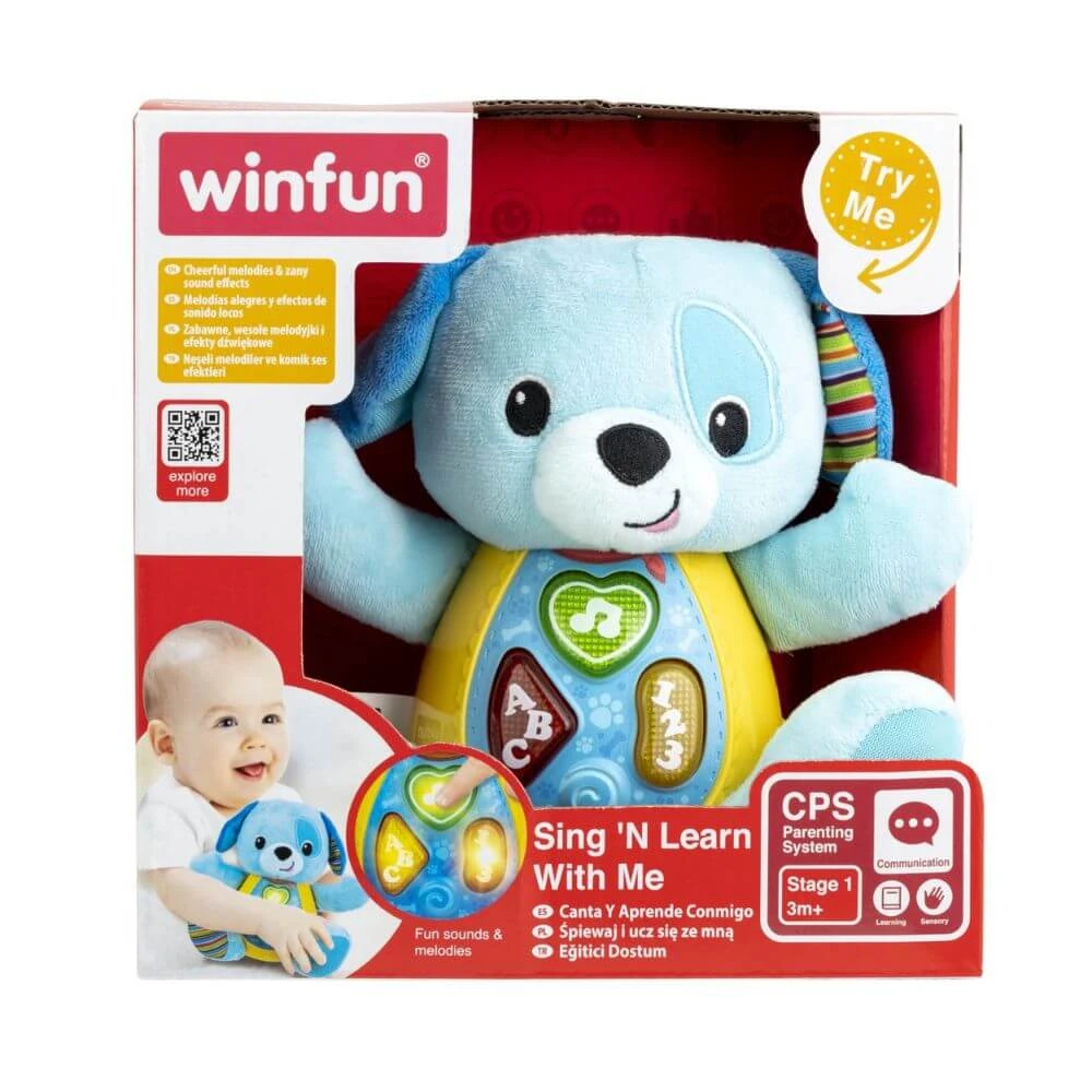 Zingen en leren met Blueberry puppy, +3 maanden, Winfun