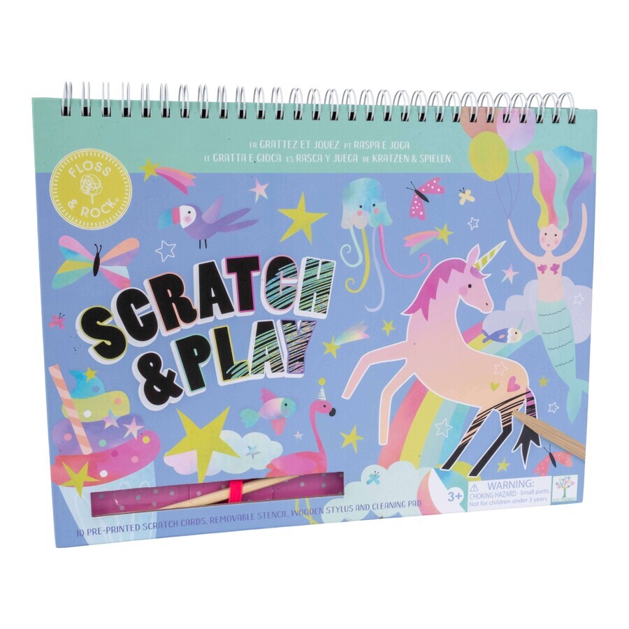 Libro de actividades Scratch & Play Scratch & Play Fantasy, 3 años+, Floss & Rock